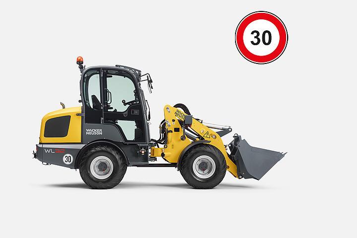 Wacker Neuson wheel loader WL32, Speed 30 km/h