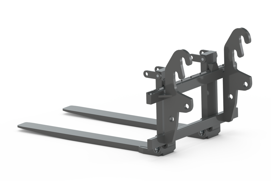 Wacker Neuson attachment, Fold-down pallet fork