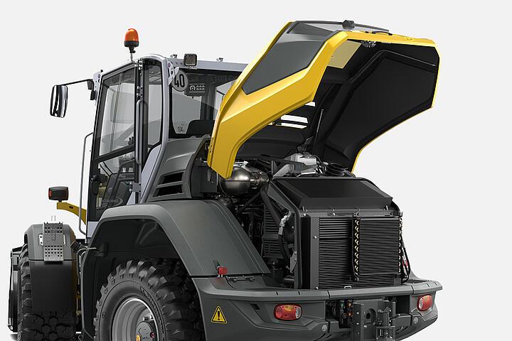 Wacker Neuson wheel loader WL95, WL110, Service accessibility