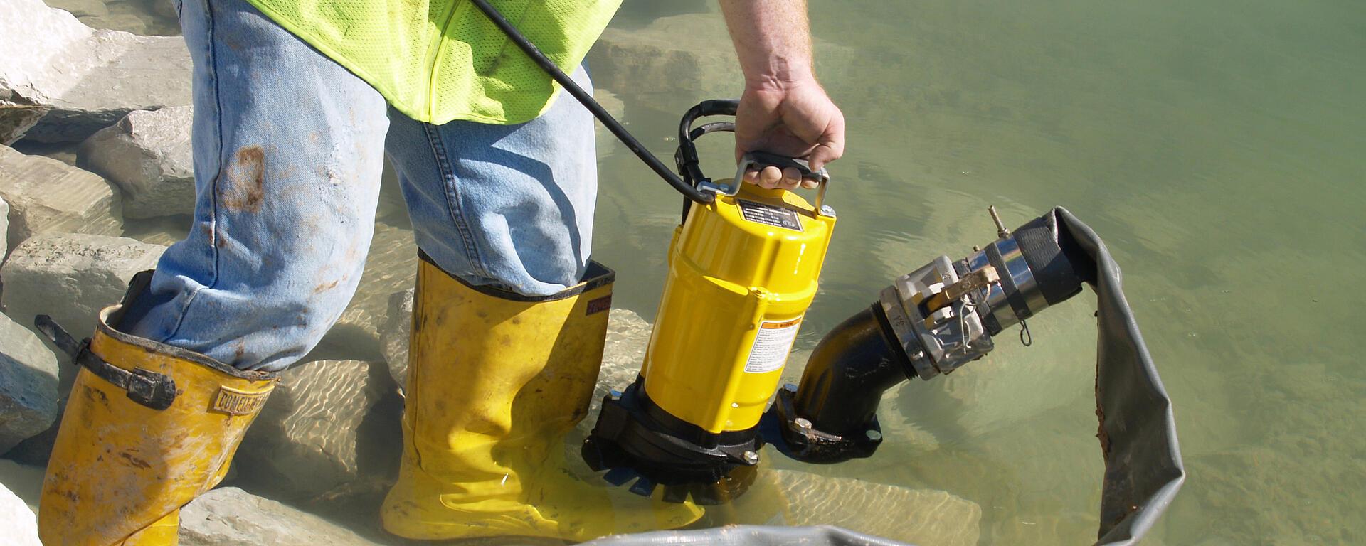 PS series (400 V, 3~) submersible trash-water pumps
