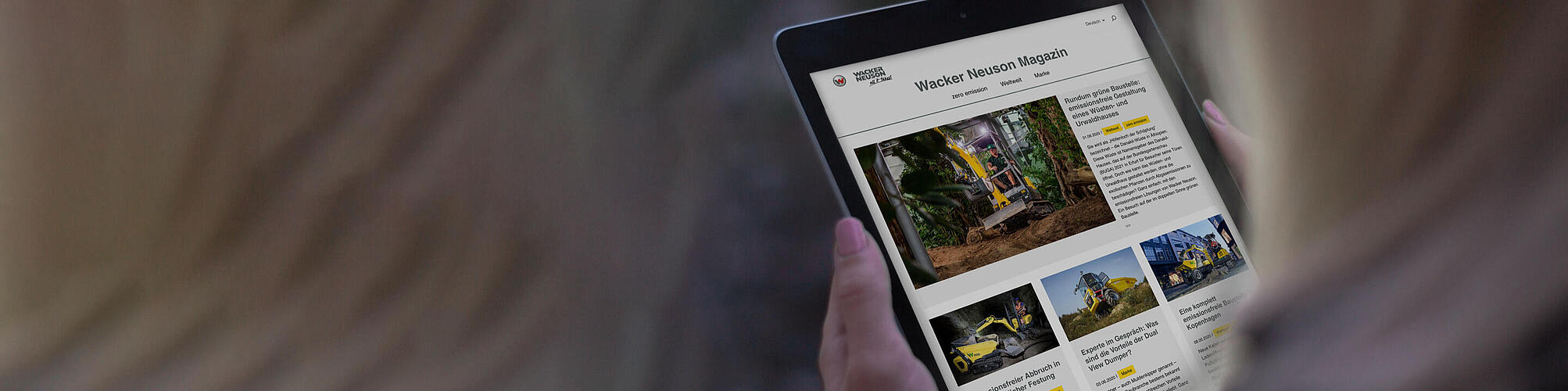 Wacker Neuson magazine en ligne. 