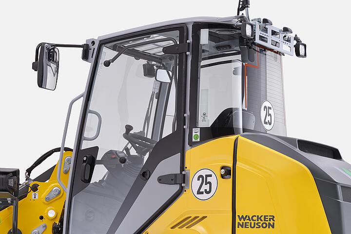 Wacker Neuson wheel loader WL28e gap ventilation, studio