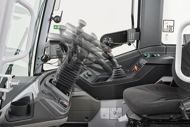 Wacker Neuson tekerlekli yükleyici WL750, WL950, WL1150 Ayarlanabilir direksiyon simidi ve direksiyon kolonu, stüdyo