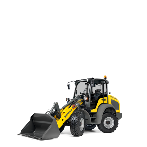 The Kramer wheel loader 5065 in a studio.