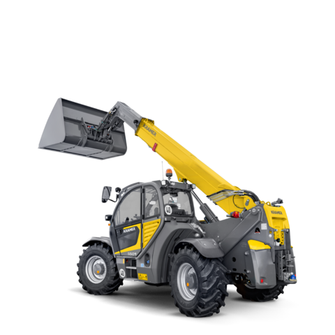 Teleskopický nakladač Kramer 5509 v štúdiu.