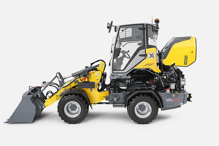 Wacker Neuson wheel loader WL28, Tiltable cabin