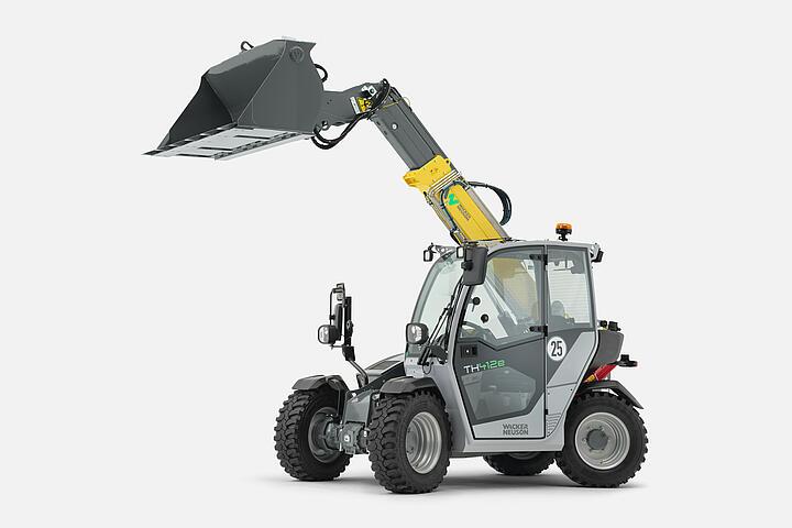 Телескопический погрузчик Wacker Neuson TH412e наработка, студия