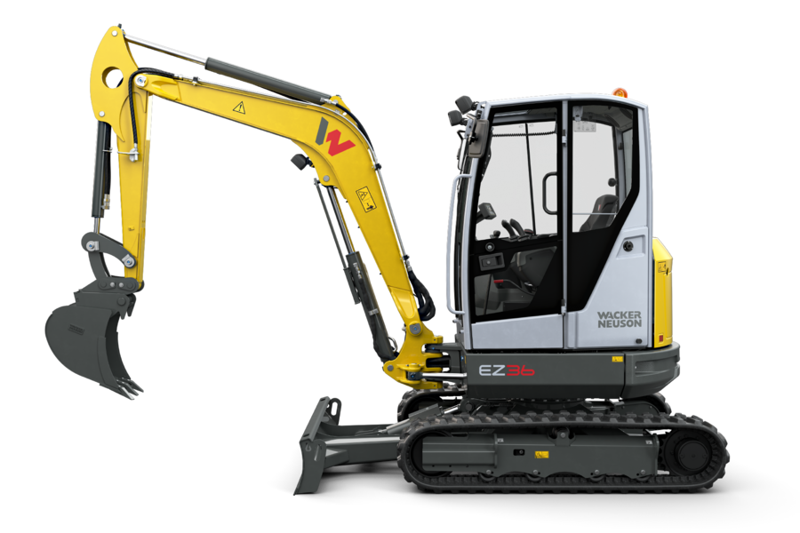 EZ36 Excavadora sin sobresaliente trasera Zero Tail sobre orugas