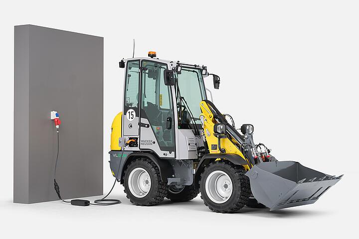 Wacker Neuson wheel loader WL20e, charging options