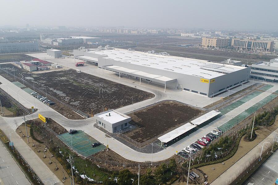 Aerial view of the Wacker Neuson Pinghu site.