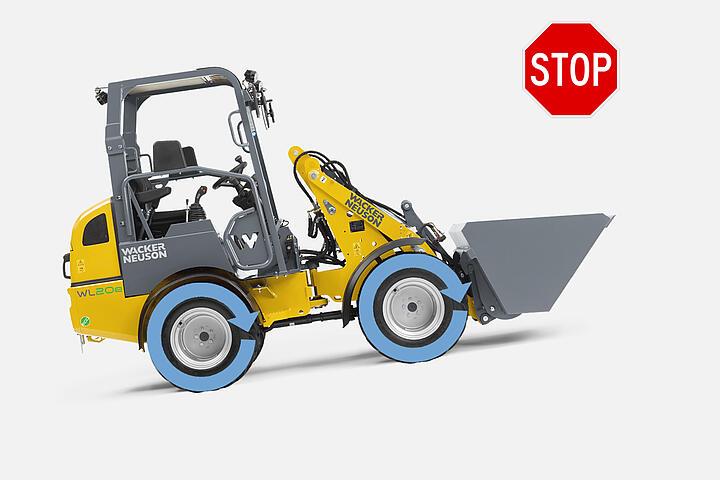 Колесный погрузчик Wacker Neuson WL20e, функция Hill Hold