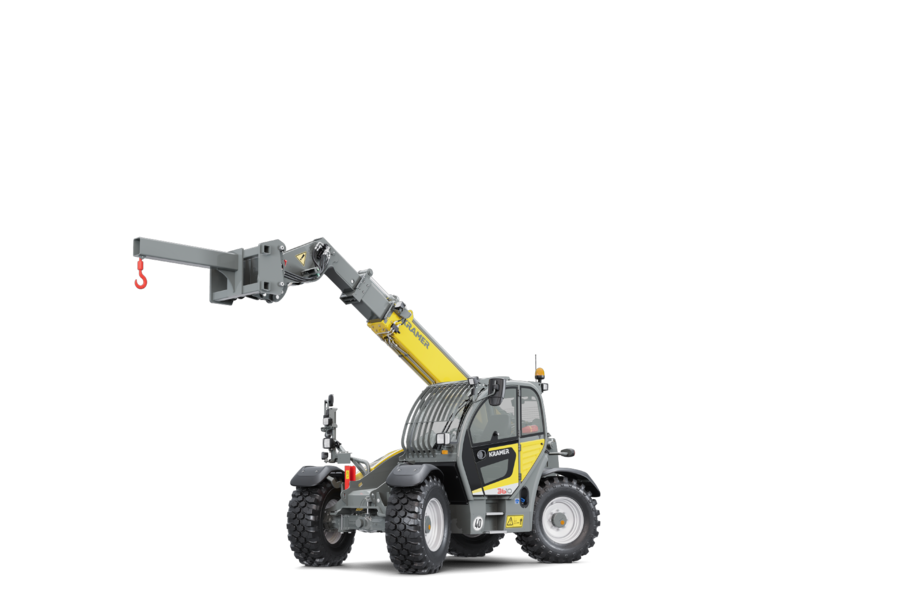 The Kramer telehandler 3610 in a studio.