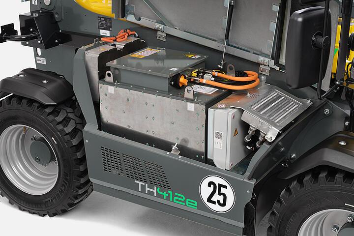 Chariot télescopique Wacker Neuson TH412e, batterie Lithium-ion