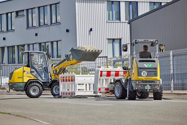 Durée de fonctionnement de la chargeuse sur pneus Wacker Neuson WL28e, application