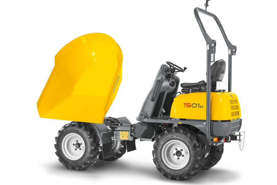 Studio photo wheel dumper 1501 with turn-tipping skip