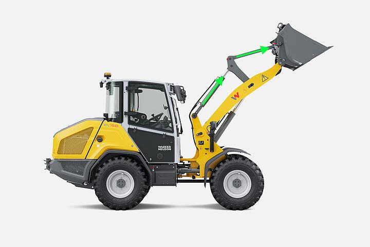 Wacker Neuson wheel loader WL750 P-kinematic, studio