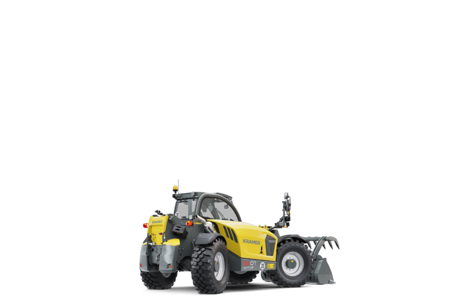 The Kramer telehandler 5507 in a studio.