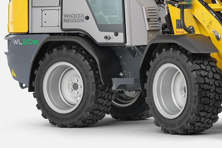 Wacker Neuson wheel loader WL20e, easy entry and exit
