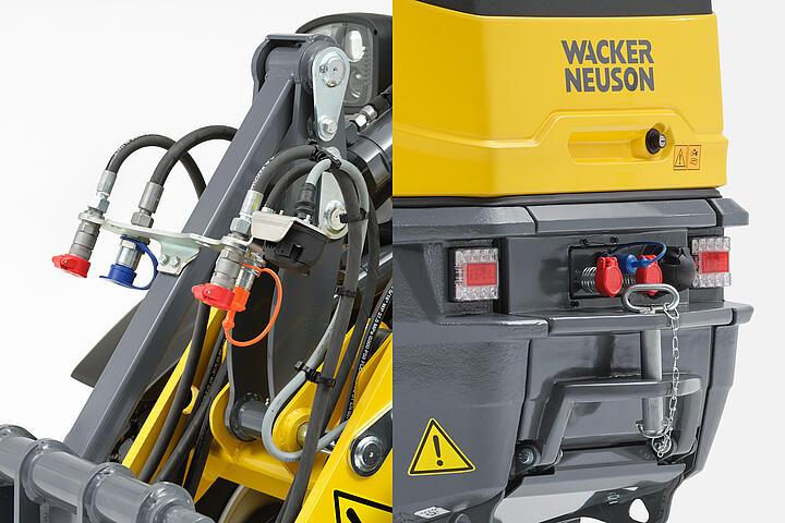 Wacker Neuson wheel loader WL20e, attachment use
