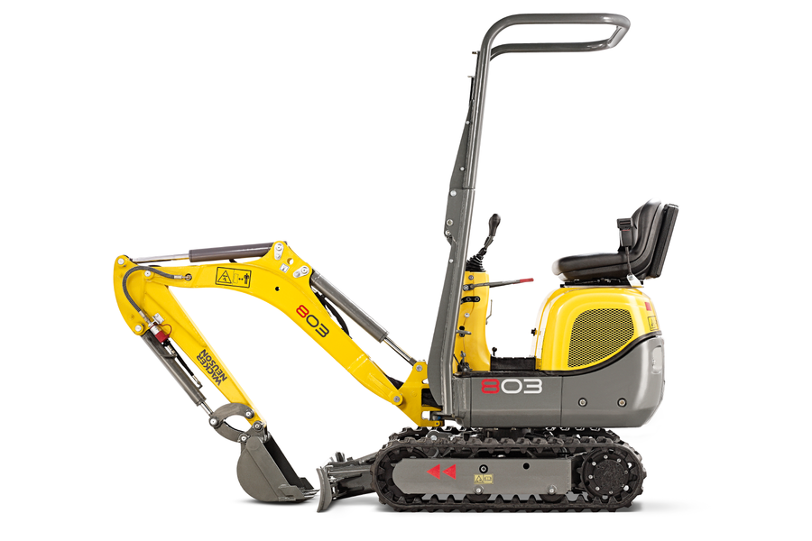 Studio recording mini excavator 803