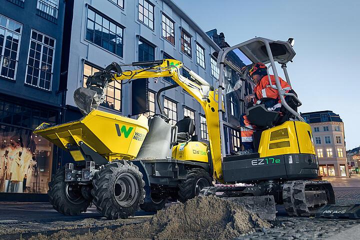 Dumper sobre ruedas eléctrico DW15e