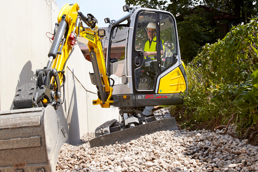 Easy backfilling of a construction site with ET20 VDS