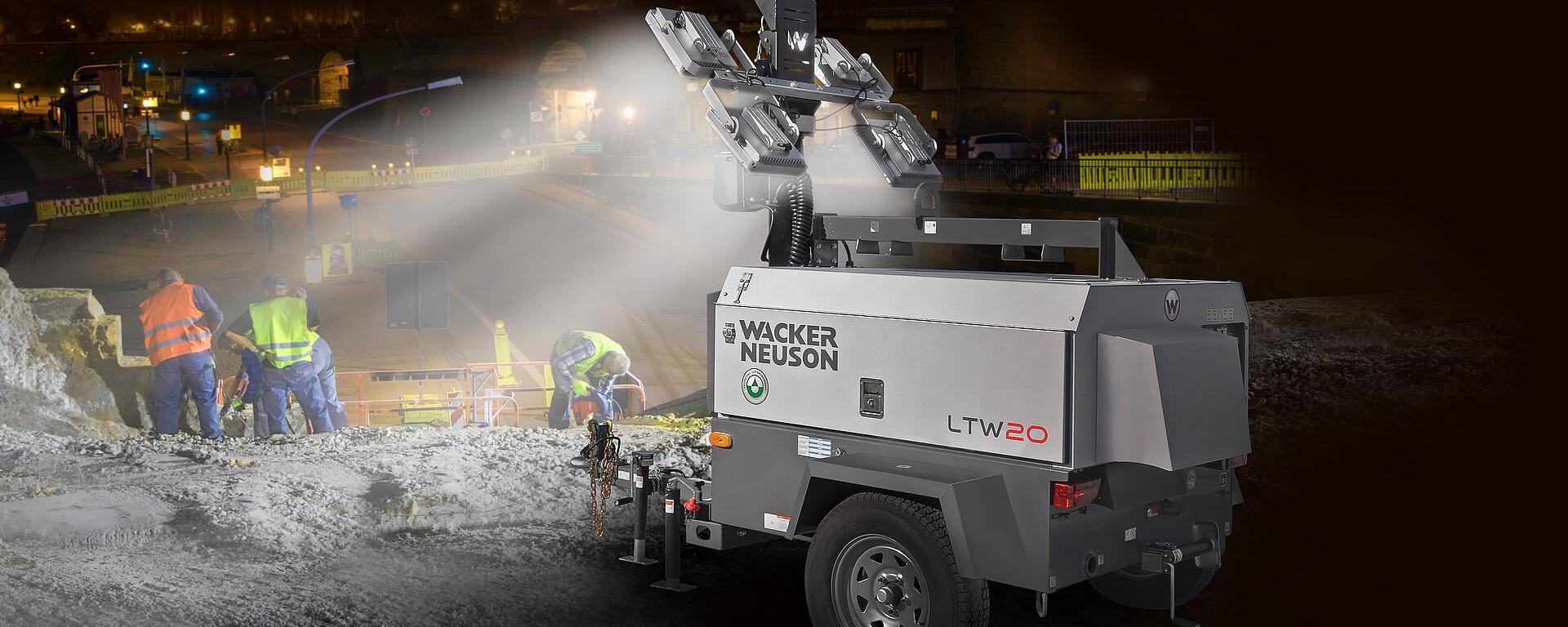 LTW20 Wide Body Vertical Mast Light Towers