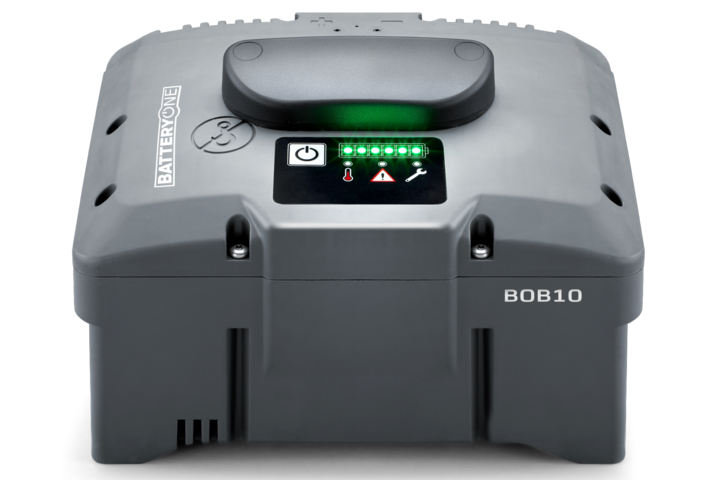 Lithium-ion battery BP1000 studio image back side