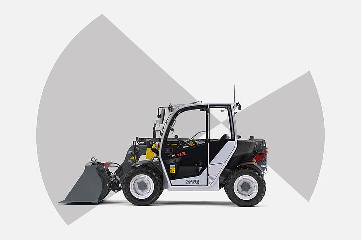 Wacker Neuson telehandler TH412, All-round visibility