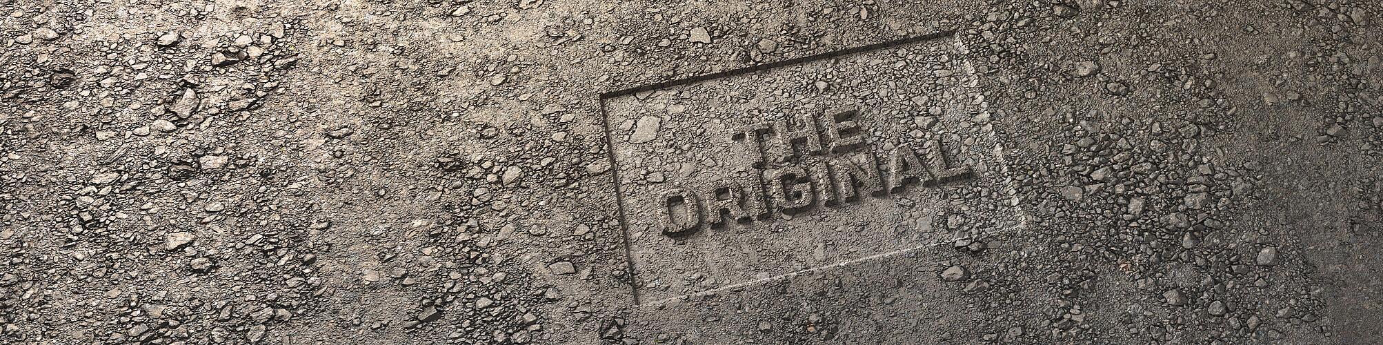 asphalt with a stamp: the original