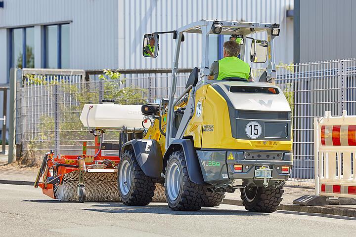 Chargeuse sur pneus Wacker Neuson WL28e récupération, application