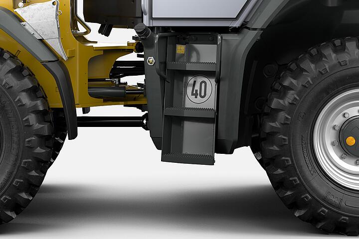 Wheel Loader WL95 Wacker Neuson wheel loader WL95, WL110, Articulated joint and oscillating axle rear