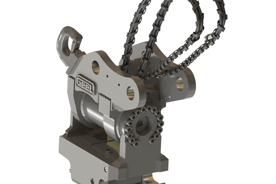 Geel quick coupler with Powertilt