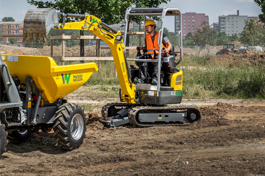 Dumper sur pneus électrique DW15e