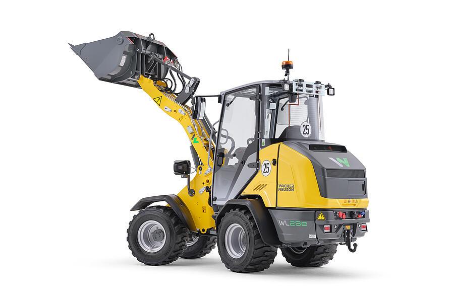 Wacker Neuson wheel loader WL28e with cabin, studio