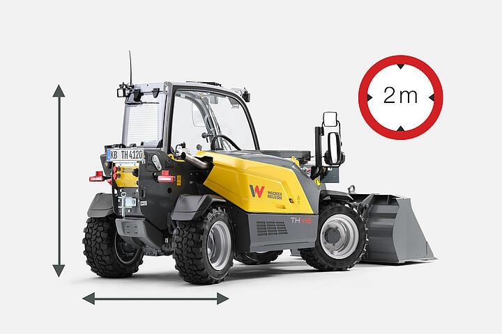 Wacker Neuson telehandler TH412, compact, performance