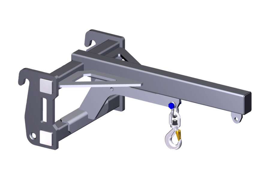 Wacker Neuson attachment load hook in the studio