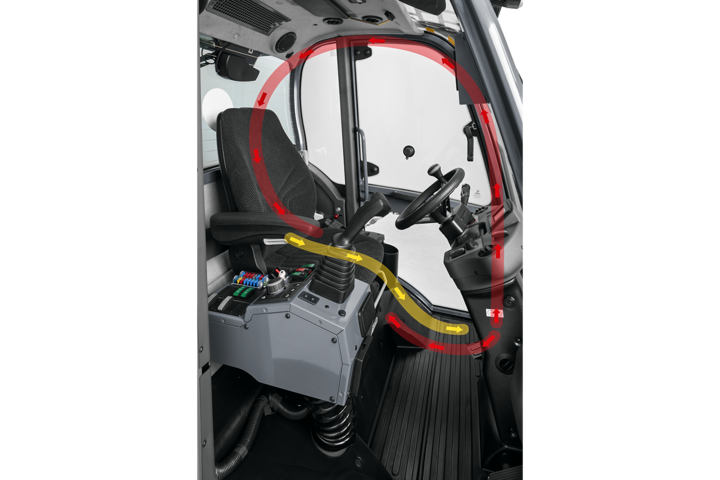 Wacker Neuson wheel loader WL32-WL70, Working climate ventilation