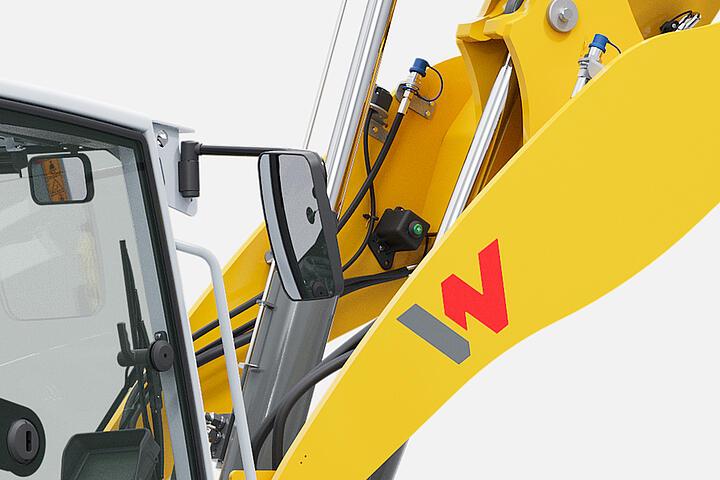 Wacker Neuson wheel loader WL1150 Pressure relief at the charging system, studio