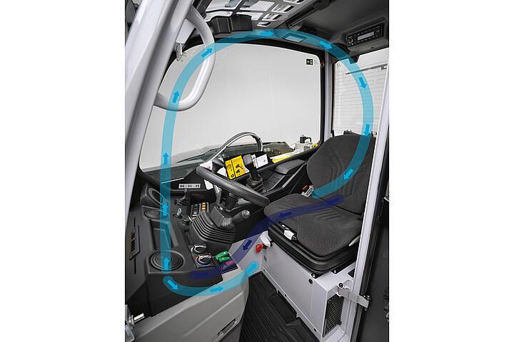 Wacker Neuson telehandler TH412-TH522 air conditioner, studio
