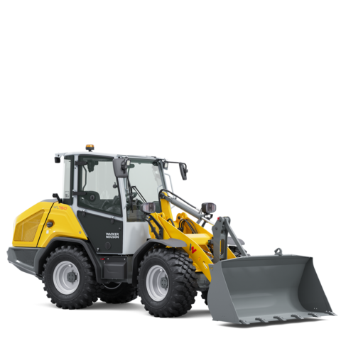 Wacker Neuson wheel loader WL750 with earth shovel, studio