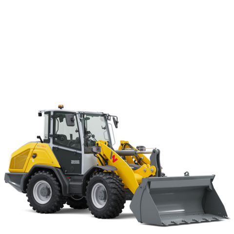 Wacker Neuson wheel loader WL1150 with earth shovel, studio