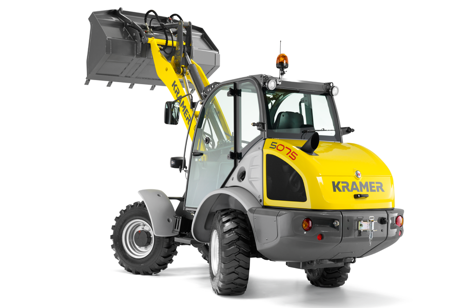 A rendering of the wheel loader 5075 from Kramer.