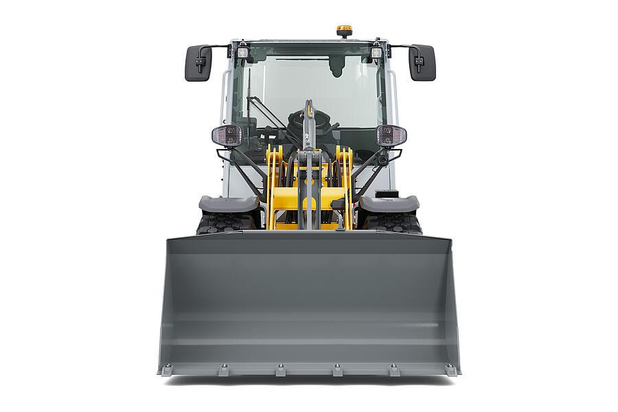 Wacker Neuson wheel loader WL750 cabin with earth shovel, studio