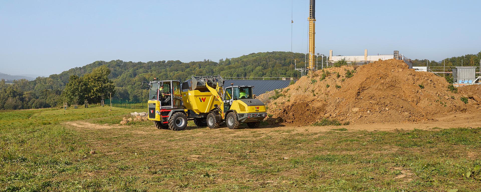 Wacker Neuson wiellader WL950 in actie