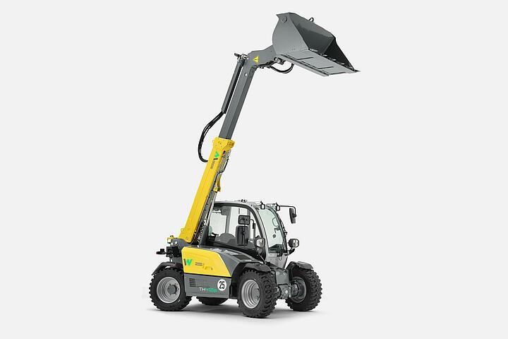 Wacker Neuson telehandler TH412e, telescopic boom