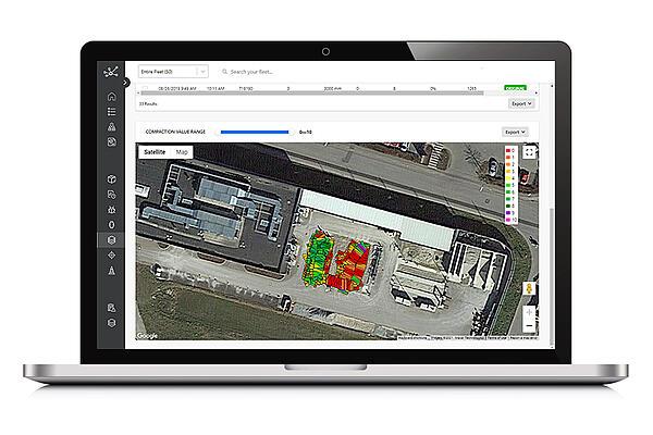Laptop mit EquipCare Manager Compamatic-Ansicht.
