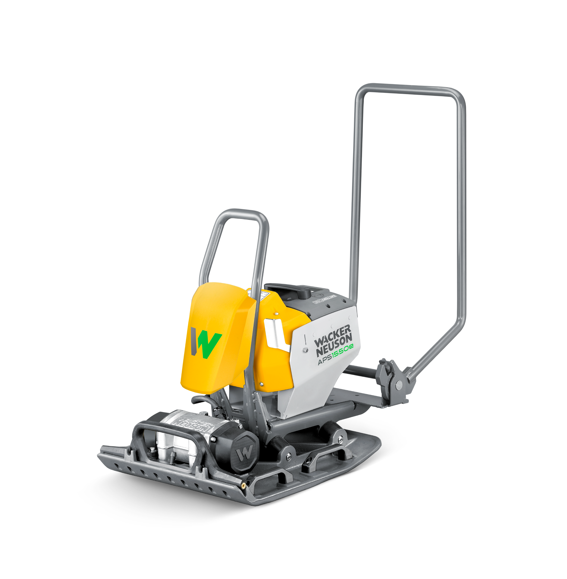 Battery-driven single direction vibratory plate